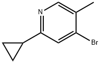 4-Bromo-5-methyl-2-(cyclopropyl)pyridine 结构式