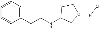 四氢-N-(2-苯乙基)-3-呋喃胺,盐酸盐(1:1) 结构式