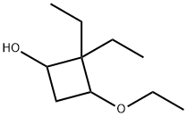 3-ethoxy-2,2-diethylcyclobutan-1-ol 结构式