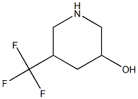 5-三氟甲基-哌啶-3-醇 结构式