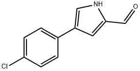 4-(4-chlorophenyl)-1H-pyrrole-2-carbaldehyde 结构式