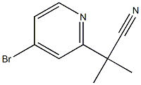 2-(4-溴吡啶-2-基)-2-甲基丙腈 结构式