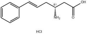 (3R,5E)-3-amino-6-phenylhex-5-enoic acid hydrochloride 结构式