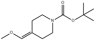 1-Piperidinecarboxylic acid, 4-(methoxymethylene)-, 1,1-dimethylethyl ester 结构式