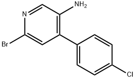 2-Bromo-5-amino-4-(4-chlorophenyl)pyridine 结构式