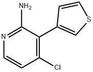 2-Amino-4-chloro-3-(3-thienyl)pyridine 结构式