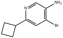 4-Bromo-3-amino-6-(cyclobutyl)pyridine 结构式