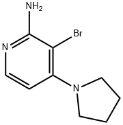 2-Amino-3-bromo-4-(pyrrolidino)pyridine 结构式