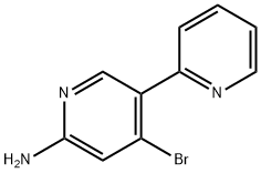 4-Bromo-2-amino-5-(2-pyridyl)pyridine 结构式