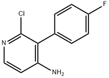 2-CHLORO-4-AMINO-3-(4-FLUOROPHENYL)PYRIDINE 结构式