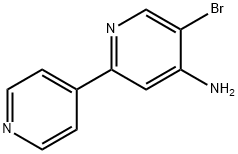 3-Bromo-4-amino-6-(4-pyridyl)pyridine 结构式