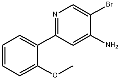 4-Amino-3-bromo-6-(2-methoxyphenyl)pyridine 结构式