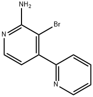 2-Amino-3-bromo-4-(2-pyridyl)pyridine 结构式