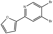 3,4-Dibromo-6-(2-furyl)pyridine 结构式