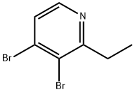 3,4-Dibromo-2-ethylpyridine 结构式