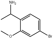 1-(4-bromo-2-methoxyphenyl)ethan-1-amine 结构式