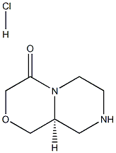 (S)-六氢吡嗪并[2,1-C][1,4]恶嗪-4(3H)-酮盐酸盐 结构式