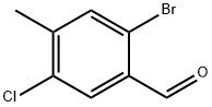 2-溴-5-氯-4-甲基苯甲醛 结构式