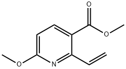 6-methoxy-2-vinyl-nicotinic acid methyl ester 结构式