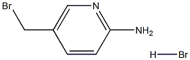 5-(溴甲基)吡啶-2-胺氢溴酸盐 结构式