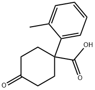 1-邻甲苯基-4-氧代环己烷甲酸 结构式