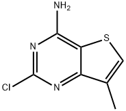 2-chloro-7-methylthieno[3,2-d]pyrimidin-4-amine 结构式