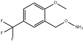 O-{[2-methoxy-5-(trifluoromethyl)phenyl]methyl}hydroxylamine 结构式