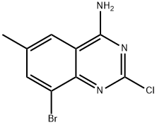 8-溴-2-氯-6-甲基喹唑啉-4-胺 结构式