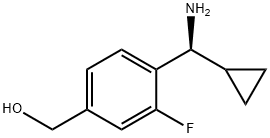 (4-[(S)-AMINO(CYCLOPROPYL)METHYL]-3-FLUOROPHENYL)METHANOL 结构式