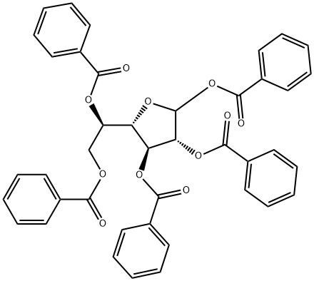 1,2,3,5,6-Penta-O-benzoyl-D-galactofuranose 结构式