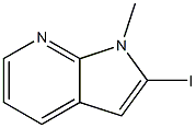 2-iodo-1-methyl-1H-pyrrolo[2,3-b]pyridine 结构式