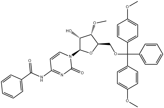 N4-Benzoyl-5'-O-(4,4'-dimethoxytrityl)-3'-O-methylcytidine 结构式