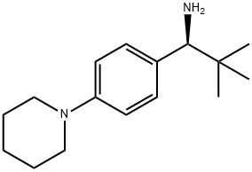 (S)-2,2-dimethyl-1-(4-(piperidin-1-yl)phenyl)propan-1-amine 结构式