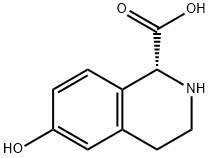 (1R)-6-羟基-1,2,3,4-四氢异喹啉-1-羧酸 结构式