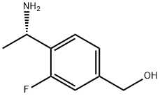 (4-[(1S)-1-氨基乙基]-3-氟苯基)甲醇 结构式