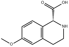 (1R)-6-methoxy-1,2,3,4-tetrahydroisoquinoline-1-carboxylic acid 结构式
