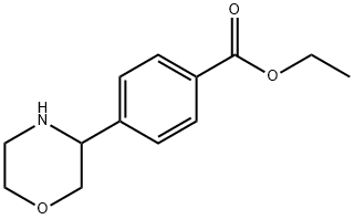 ETHYL 4-(MORPHOLIN-3-YL)BENZOATE 结构式