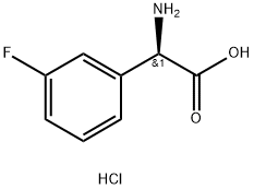 (S)-carboxy(3-fluorophenyl)methanaminium chloride 结构式