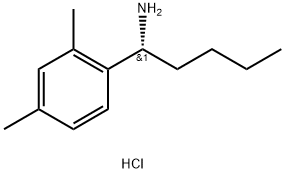 (1R)-1-(2,4-DIMETHYLPHENYL)PENTYLAMINE HYDROCHLORIDE 结构式
