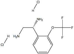 (1R)-1-[2-(TRIFLUOROMETHOXY)PHENYL]ETHANE-1,2-DIAMINE DIHYDROCHLORIDE 结构式