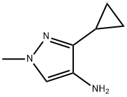 3-环丙基-1-甲基-1H-吡唑-4-胺 结构式