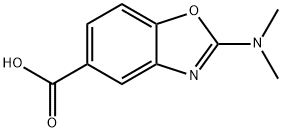 2-(二甲胺基)苯并[D]噁唑-5-甲酸 结构式