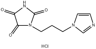 1-[3-(1H-咪唑-1-基)丙基]咪唑烷-2,4,5-三酮盐酸 结构式