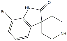 7-溴螺[二氢吲哚-3,4'-哌啶]-2-酮 结构式