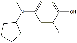 4-(cyclopentylmethylamino)-2-methylphenol 结构式