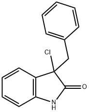 3-苄基-3-氯吲哚-2-酮 结构式