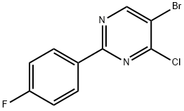 4-Chloro-5-bromo-2-(4-fluorophenyl)pyrimidine 结构式