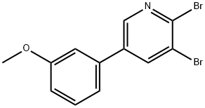 2,3-Dibromo-5-(3-methoxyphenyl)pyridine 结构式