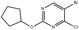 4-Chloro-5-bromo-2-(cyclopentoxy)pyrimidine 结构式