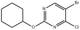 4-Chloro-5-bromo-2-(cyclohexyloxy)pyrimidine 结构式